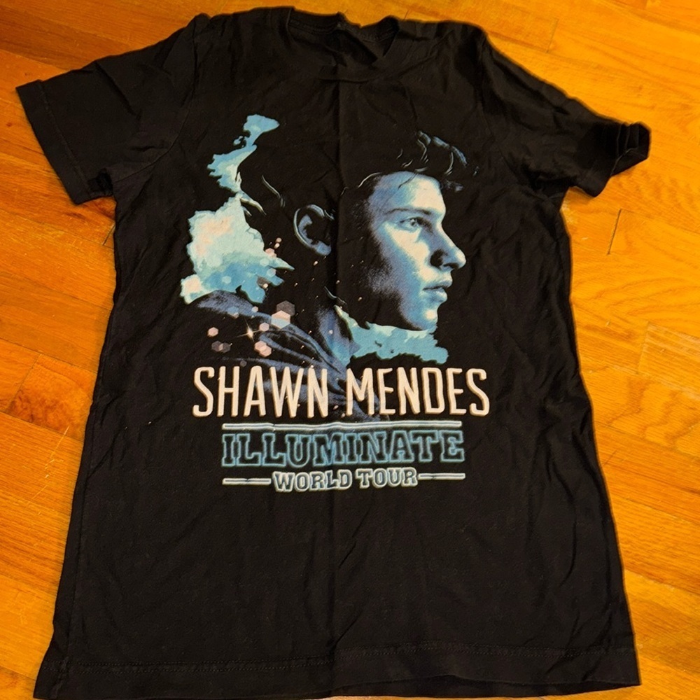 2017 Shawn Mendes illuminate World Tour Concert TShirt Black Short Sleeve